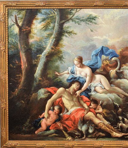 Pair of Mythological Scenes 2) "Diana and Endymion"